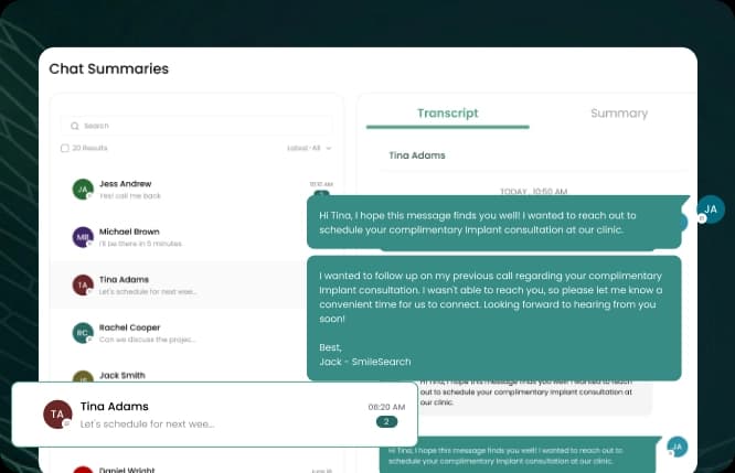 Insight OS Dashboard showing patient insights and analytics